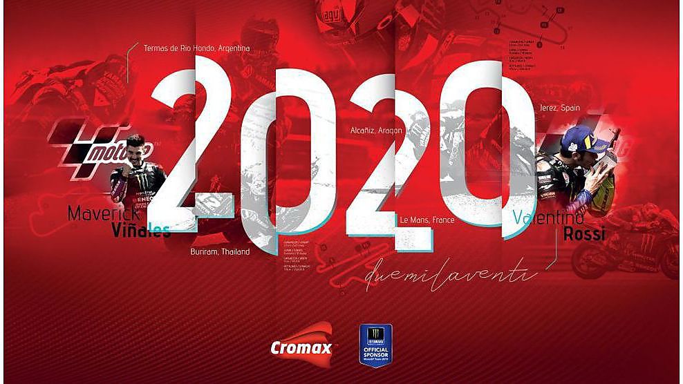 Yamaha Factory Racing MotoGP werkt samen met Cromax voor wandkalender 2020 