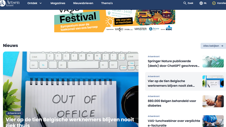 Artsenkrant in het nieuw