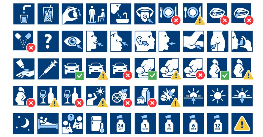 Nederland introduceert uniforme pictogrammen voor medicijninformatie